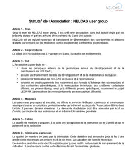 nelcas statuts